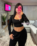 Crop de rib - Cuello cuadrado