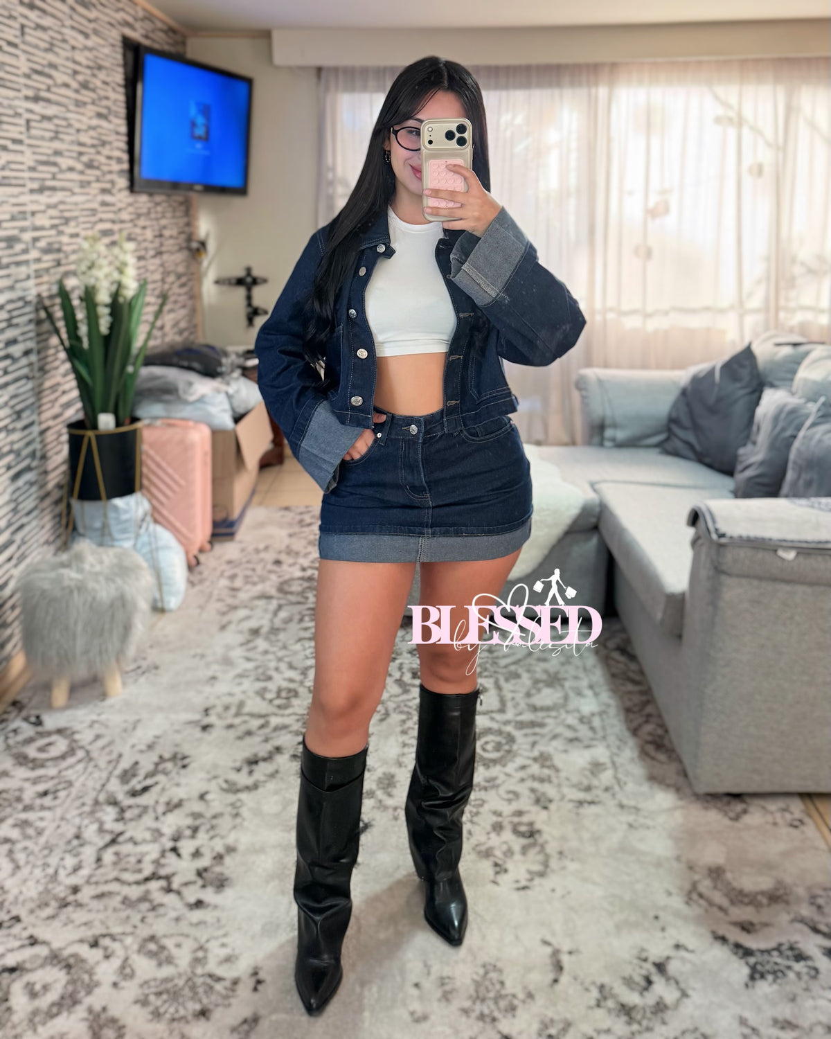 Conjunto denim - Cod #JBL013