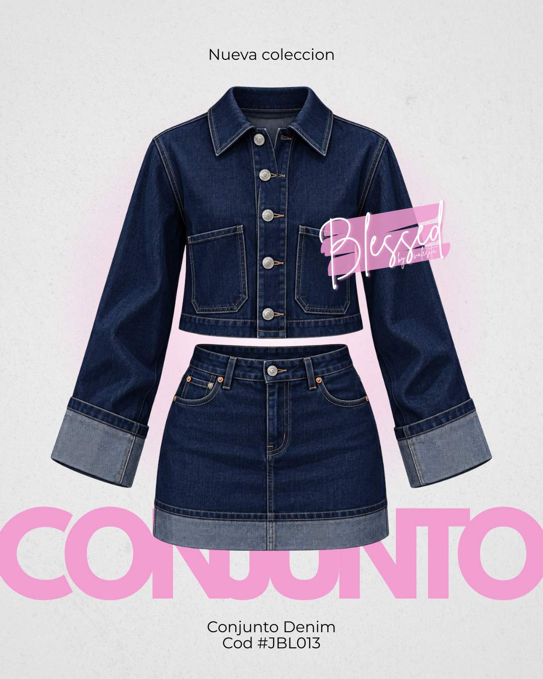 Conjunto denim - Cod #JBL013
