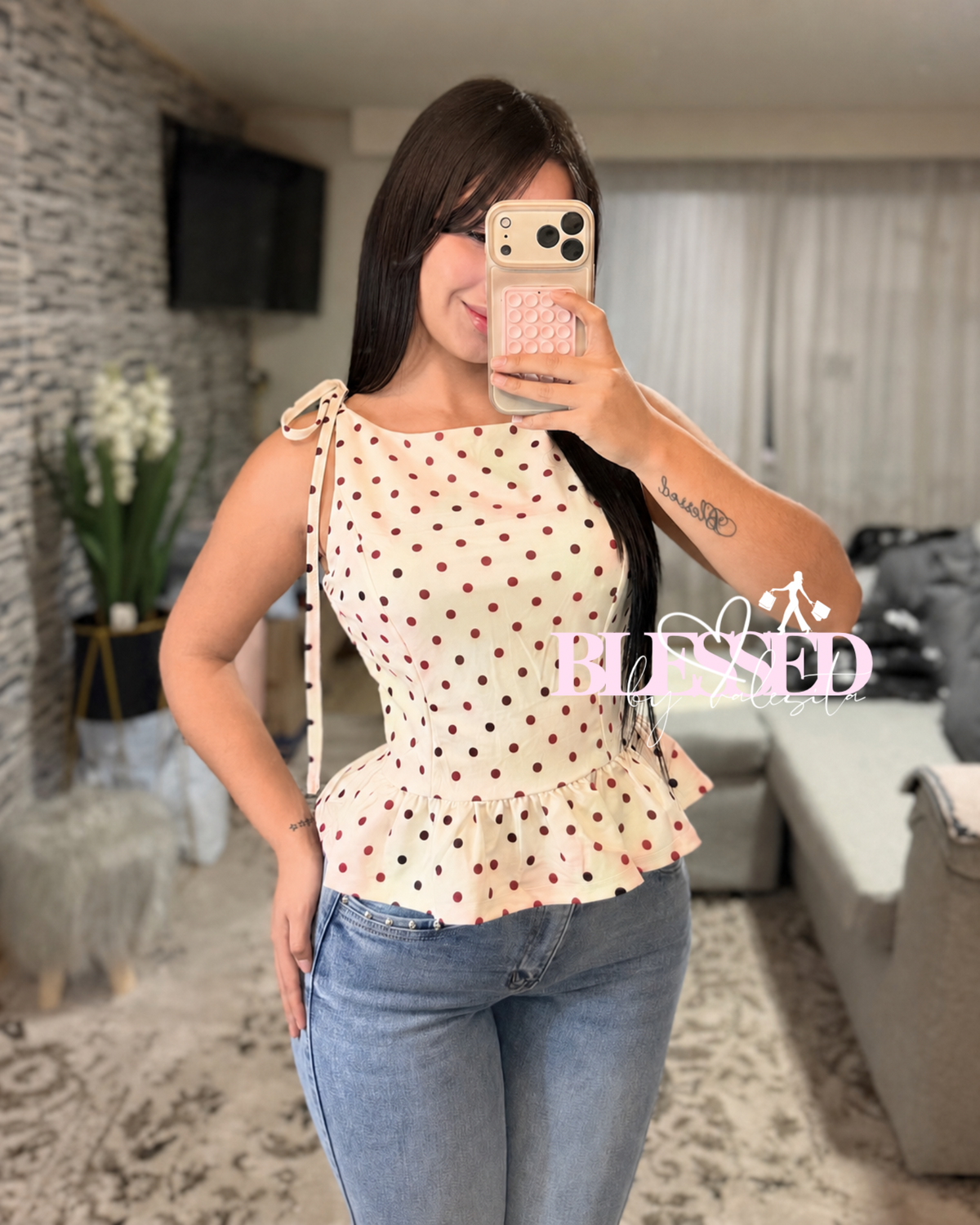 Top Polka Dots