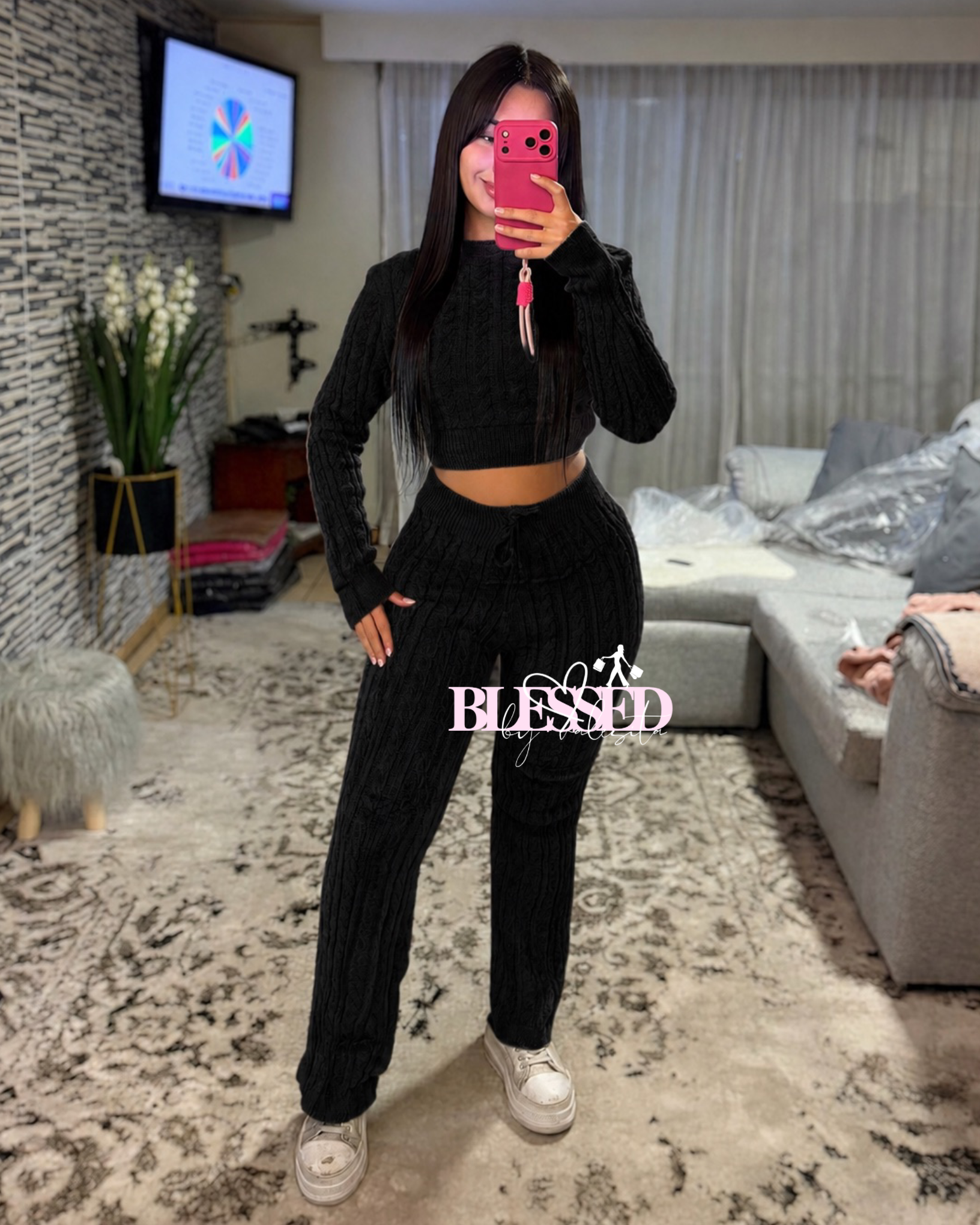 Conjunto chenille - Modelo palazo