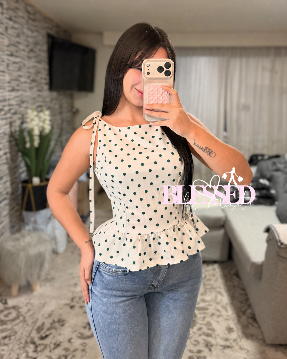 Top Polka Dots