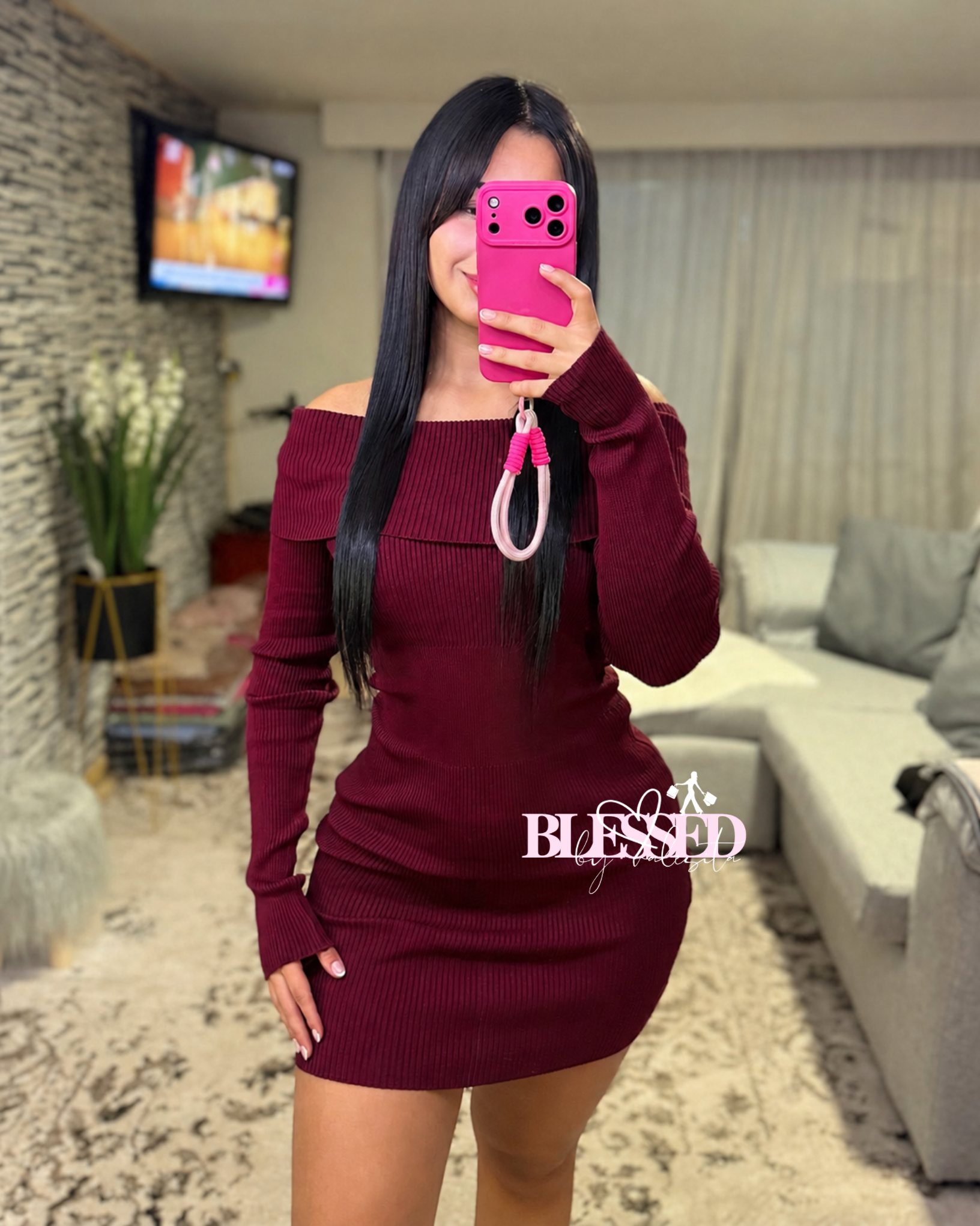 Vestido sin hombros