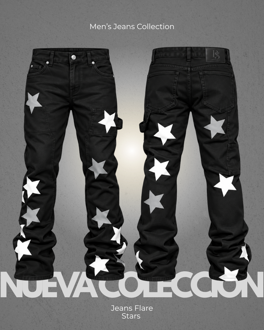 Jeans Flare - Detalles de estrellas