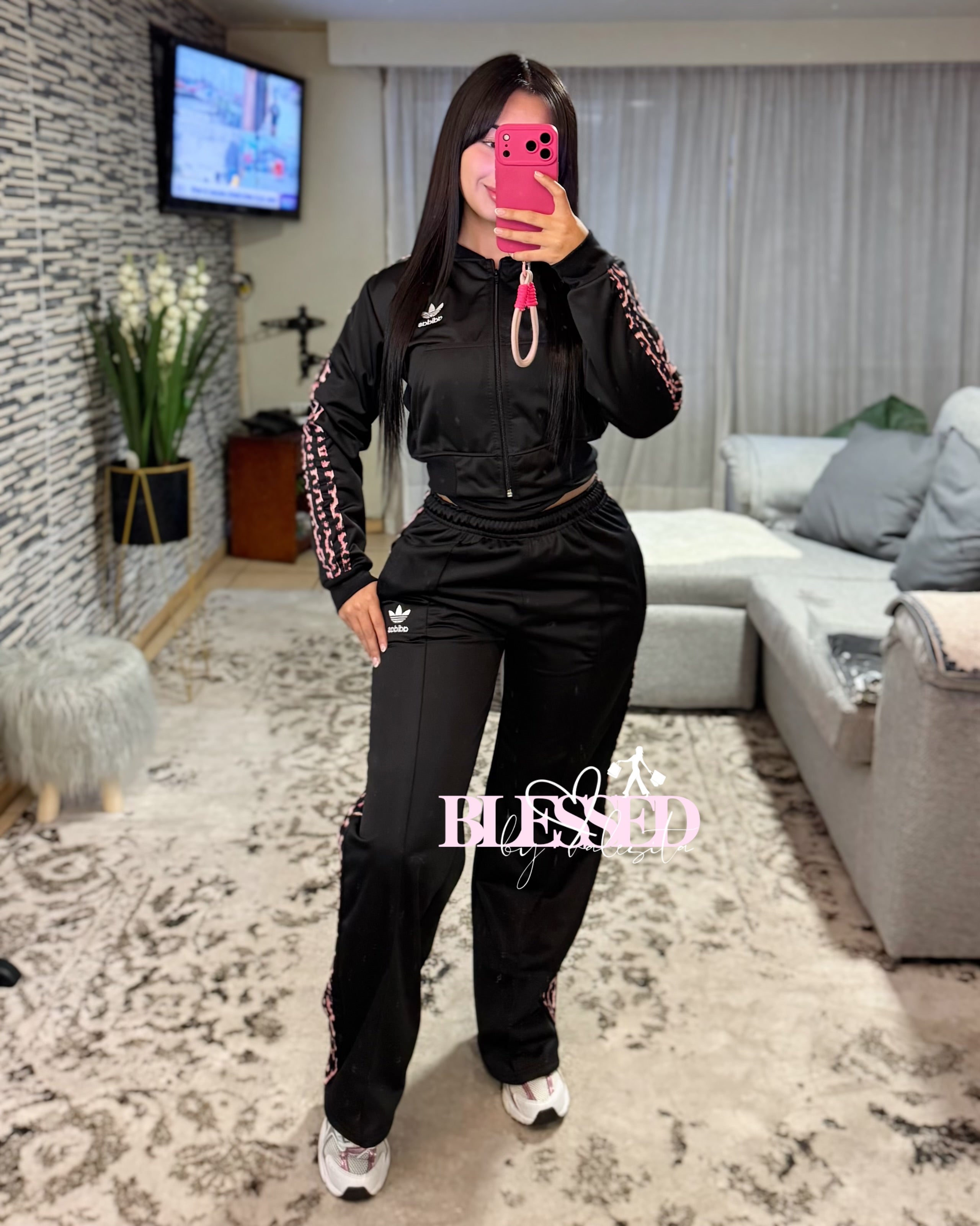 Conjunto de buzo detalles leopardo  - Tendencia