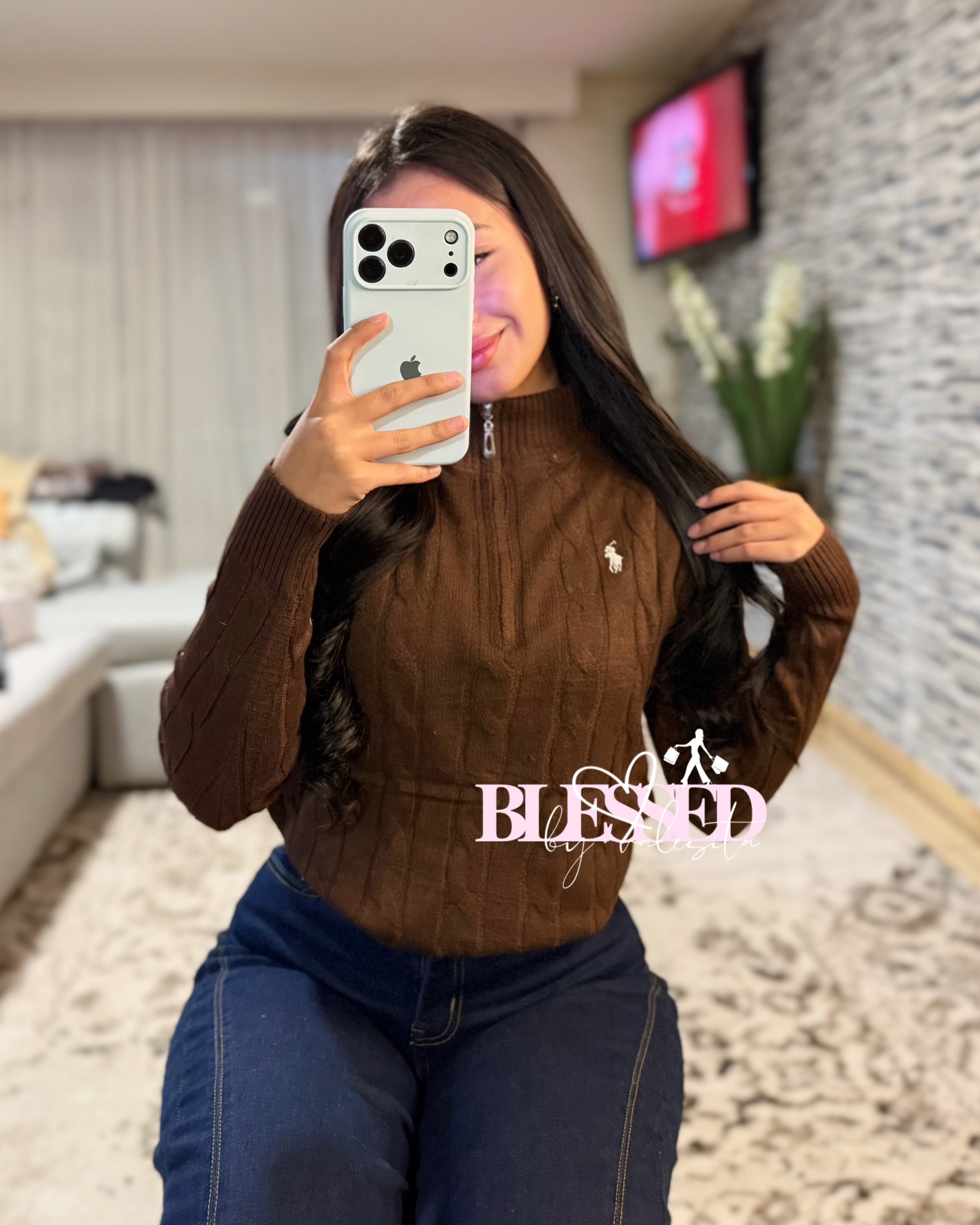 Chaleco estilo Polo - Medio cierre