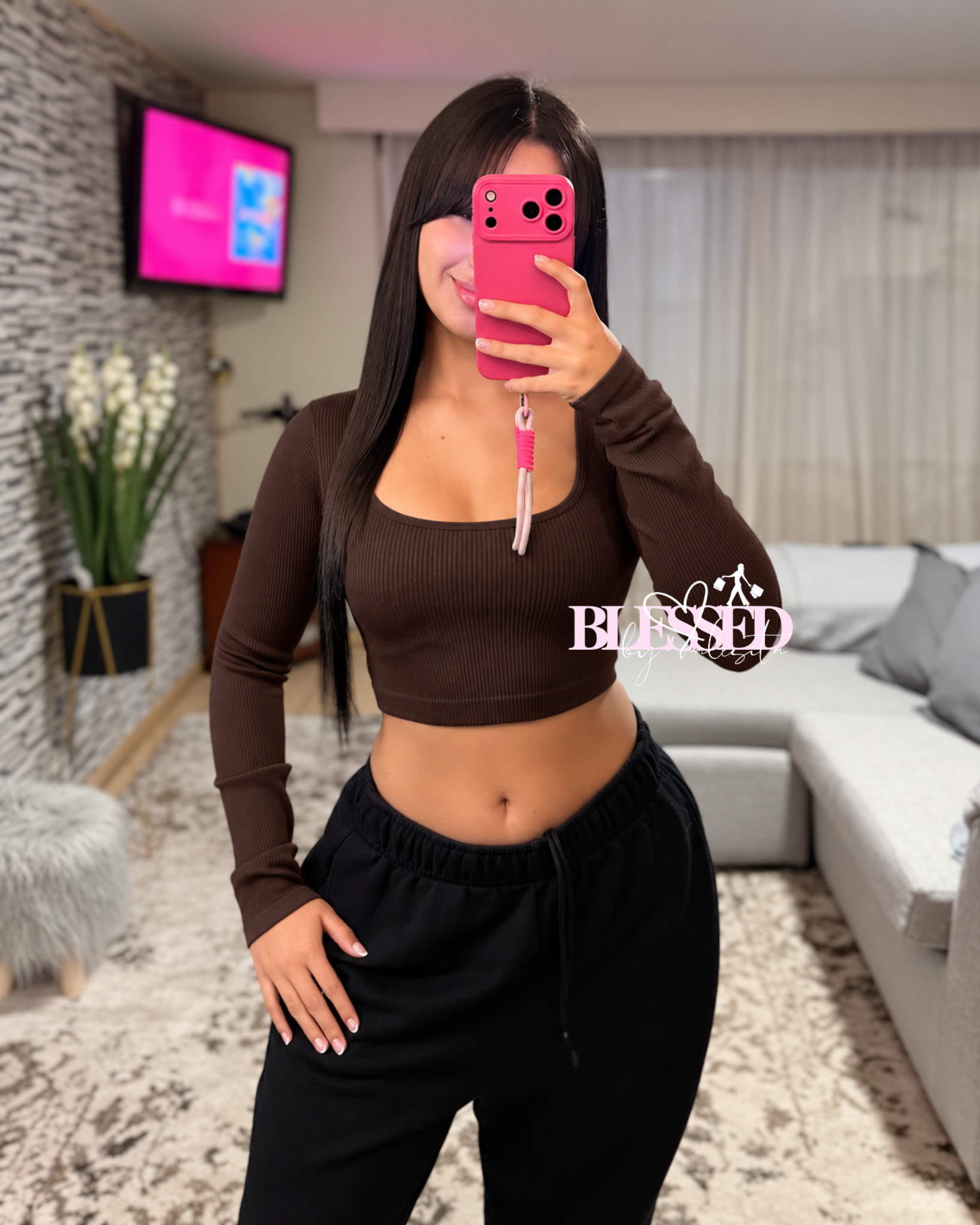 Crop de rib - Cuello cuadrado