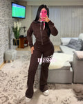 Conjunto de buzo dupe Zara - Modelo con cuello