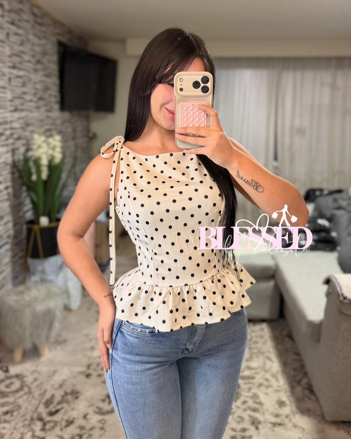 Top Polka Dots