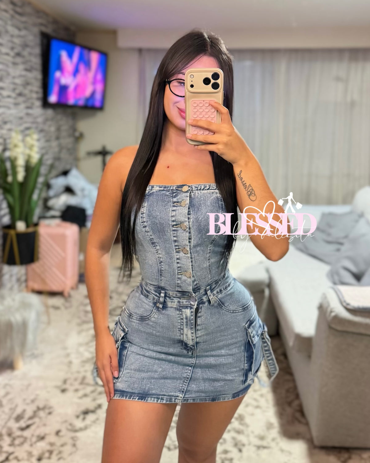 Vestido denim - Cod #MB423