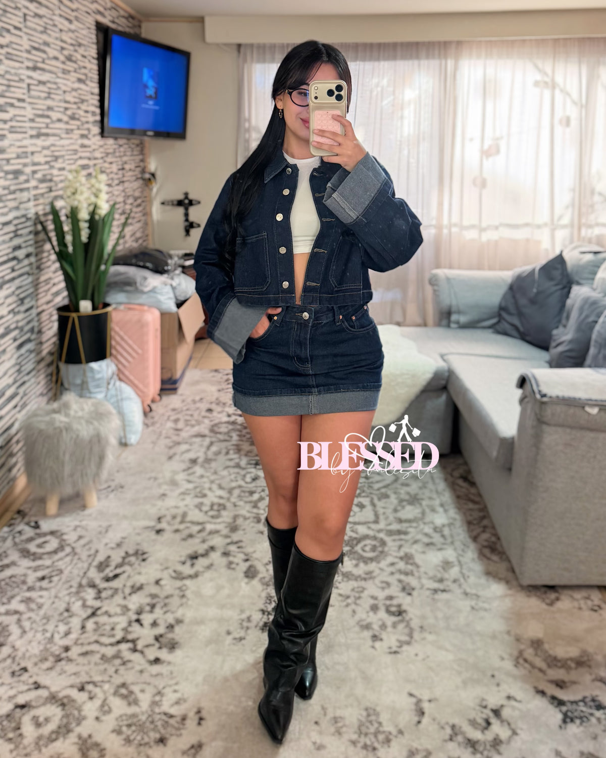 Conjunto denim - Cod #JBL013