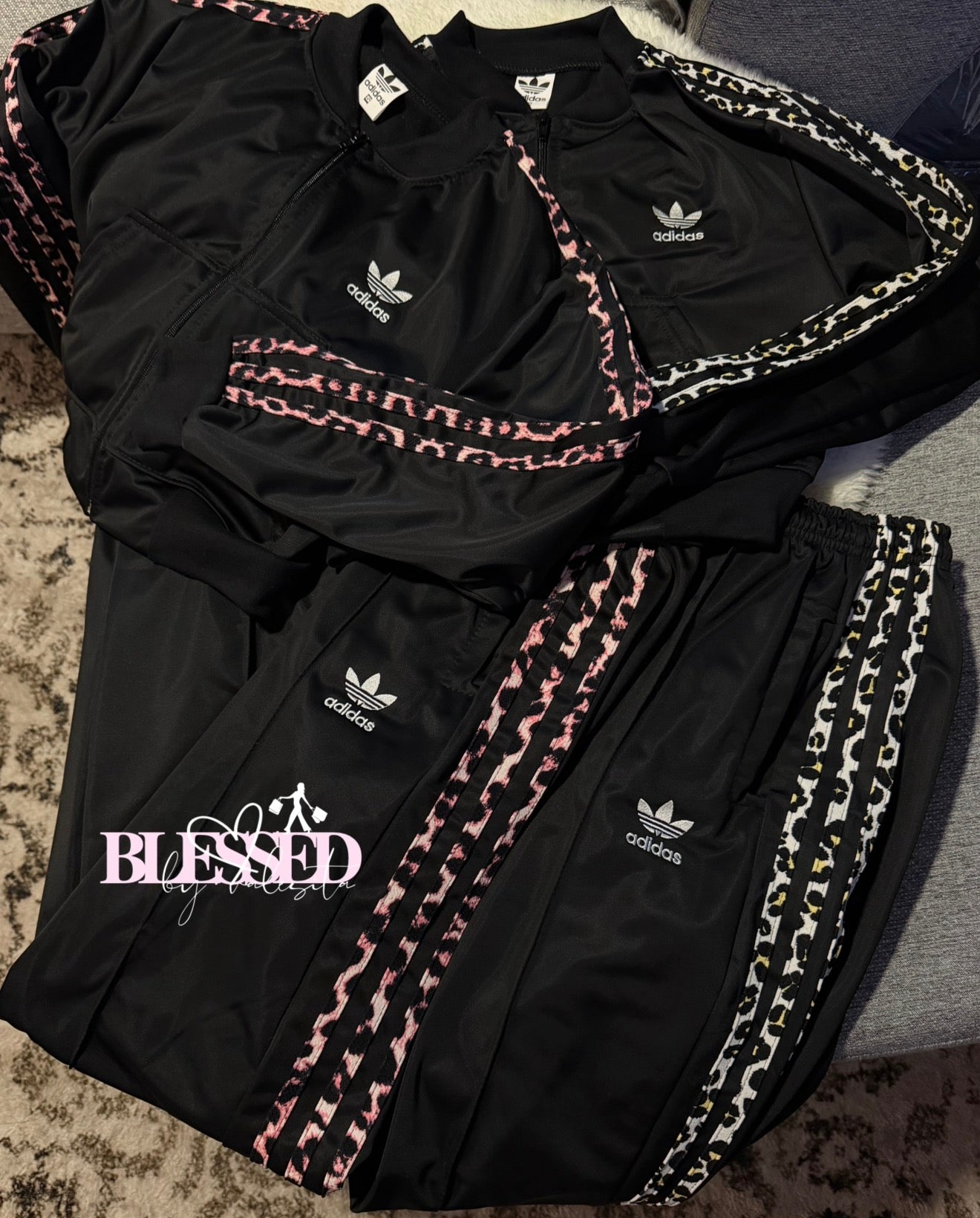Conjunto de buzo detalles leopardo  - Tendencia
