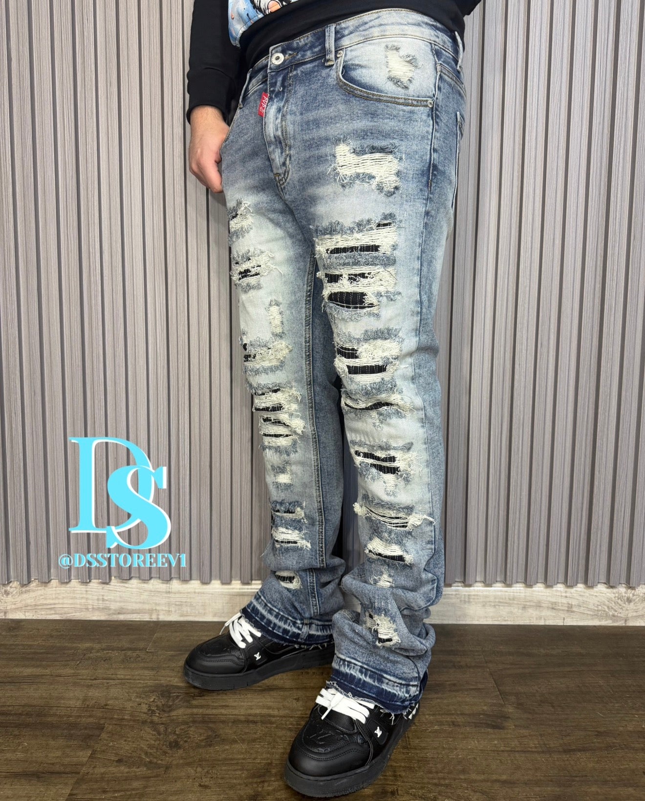 Jeans Flare - Destroyer Blue