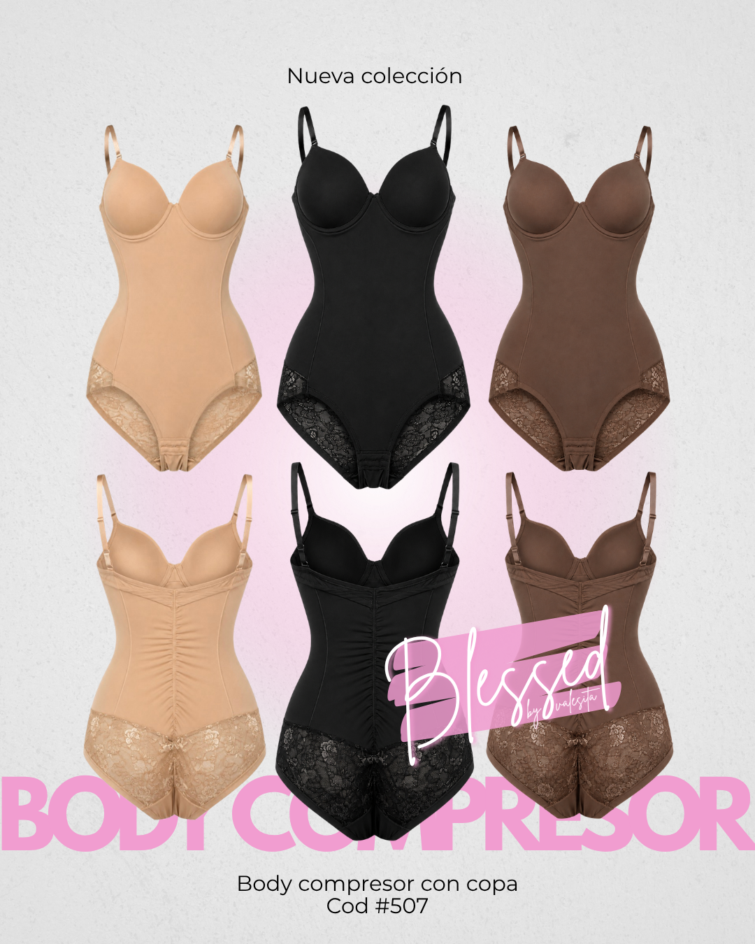 Body compresor con copa - Cod #507
