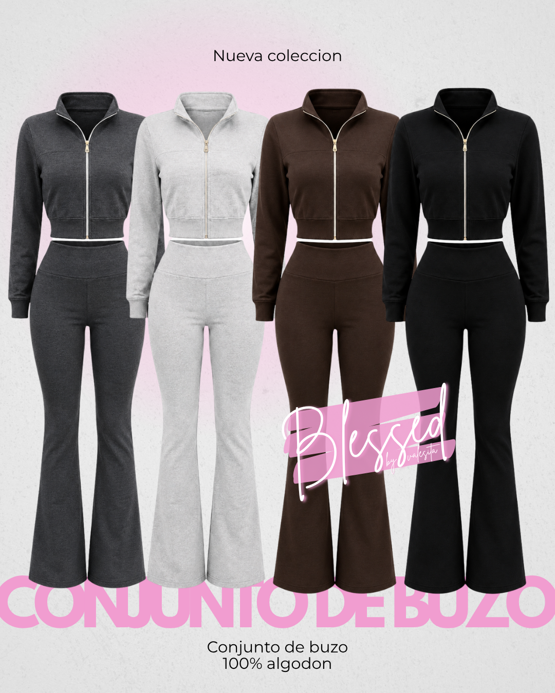 Conjunto de buzo - Modelo con cuello