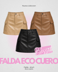 Falda Short Eco Cuero