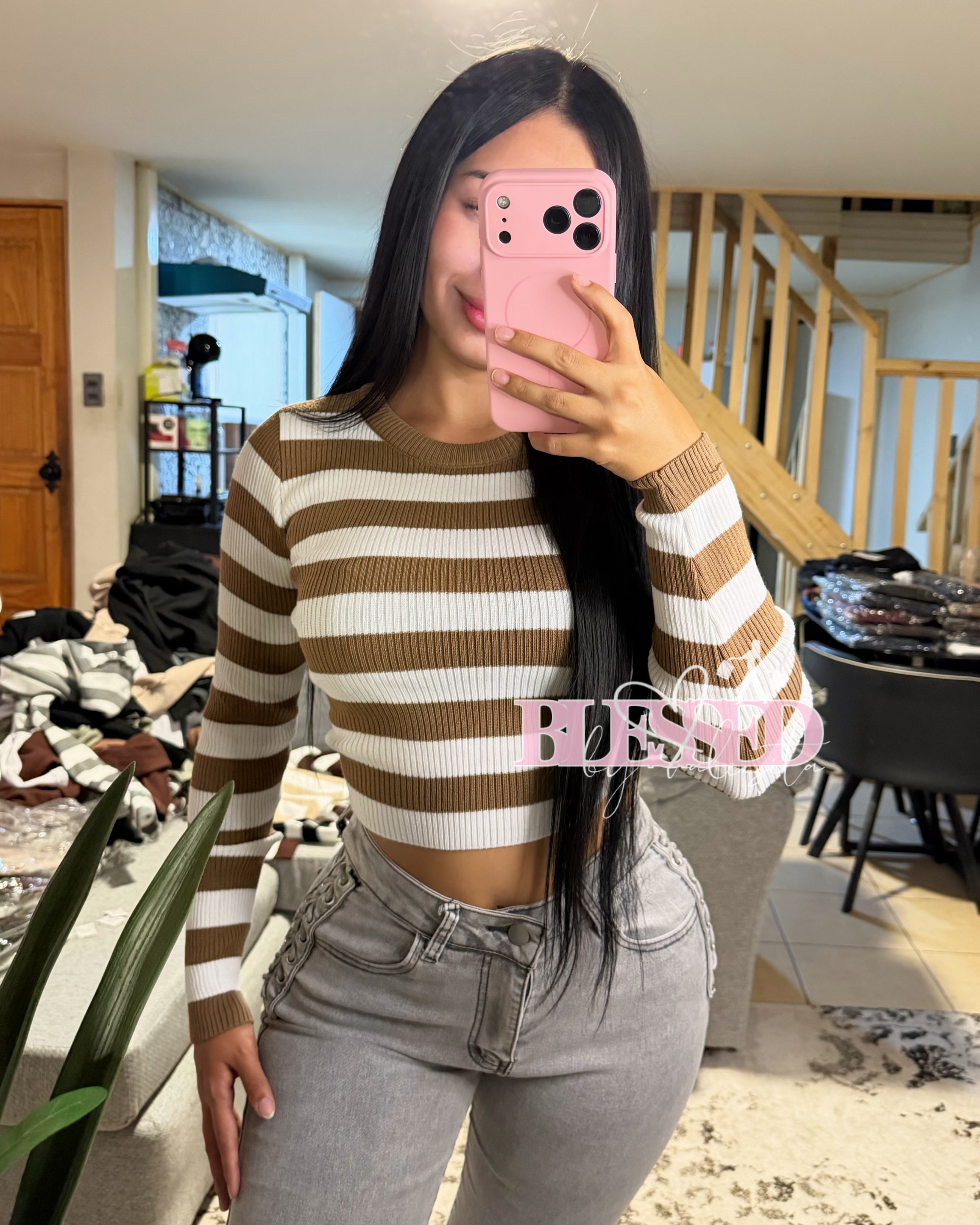 Crop lanilla - Diseño lineas