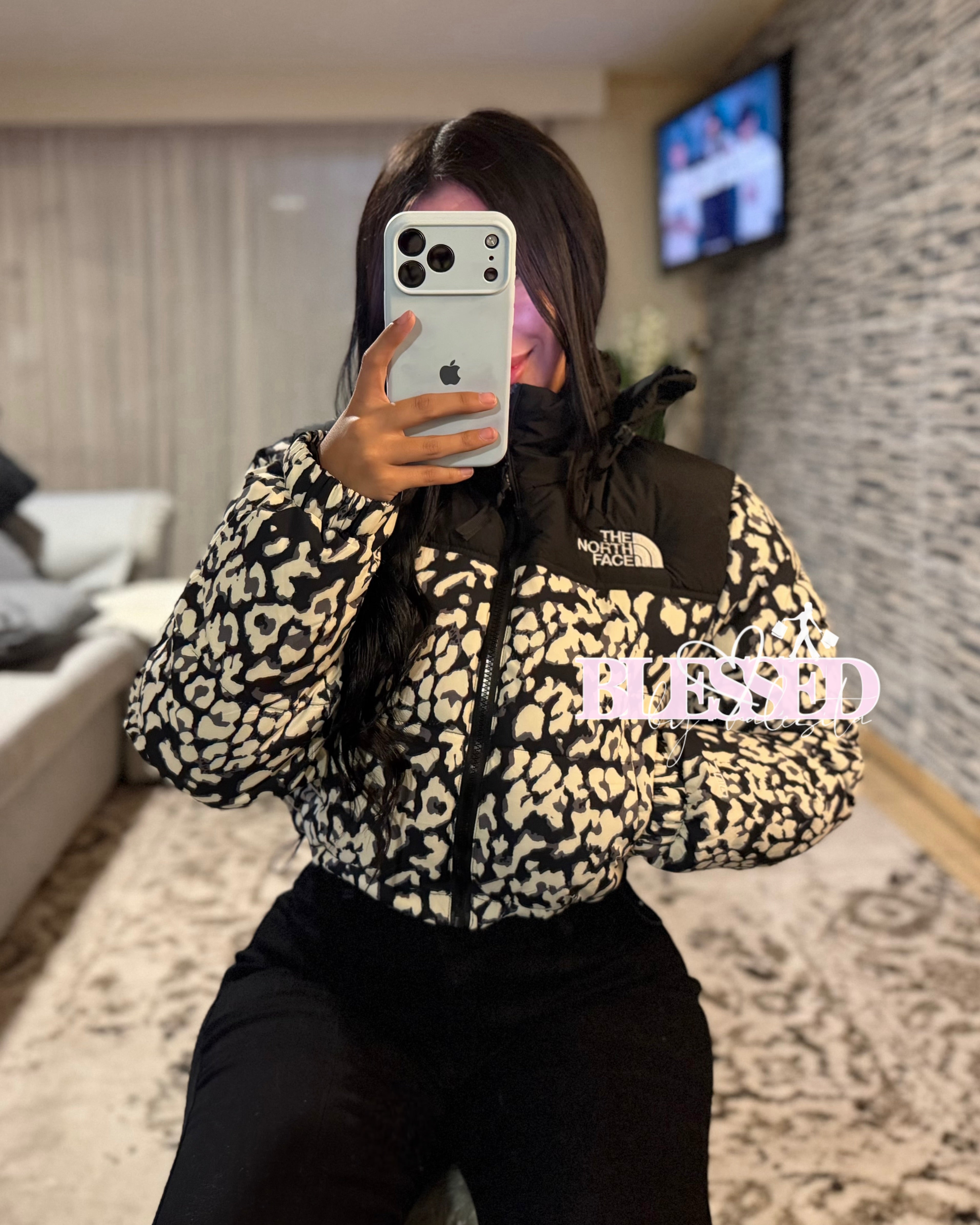 Parca TNF 700 animal print